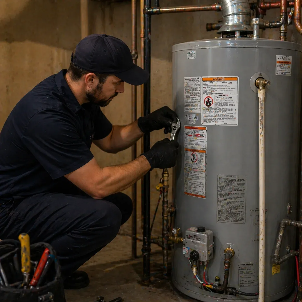 Water heater repair process in Owen Sound